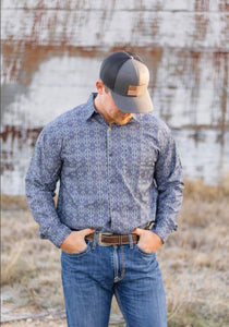 Straight Long Sleeve Button Up