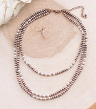 Layered Navajo Bead Necklace