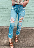 Distressed Vintage Mom Jeans