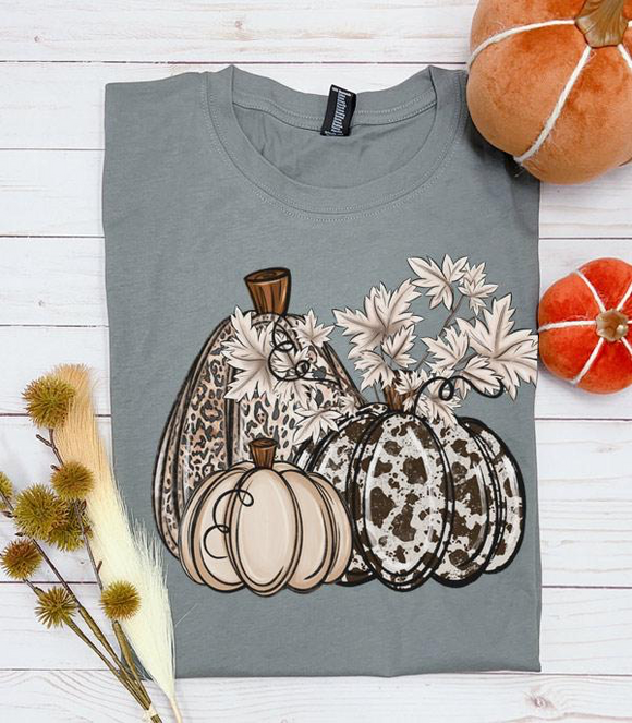 Cow Pumpkins Oversized Graphic Tee