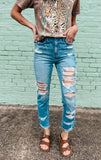 Distressed Vintage Mom Jeans