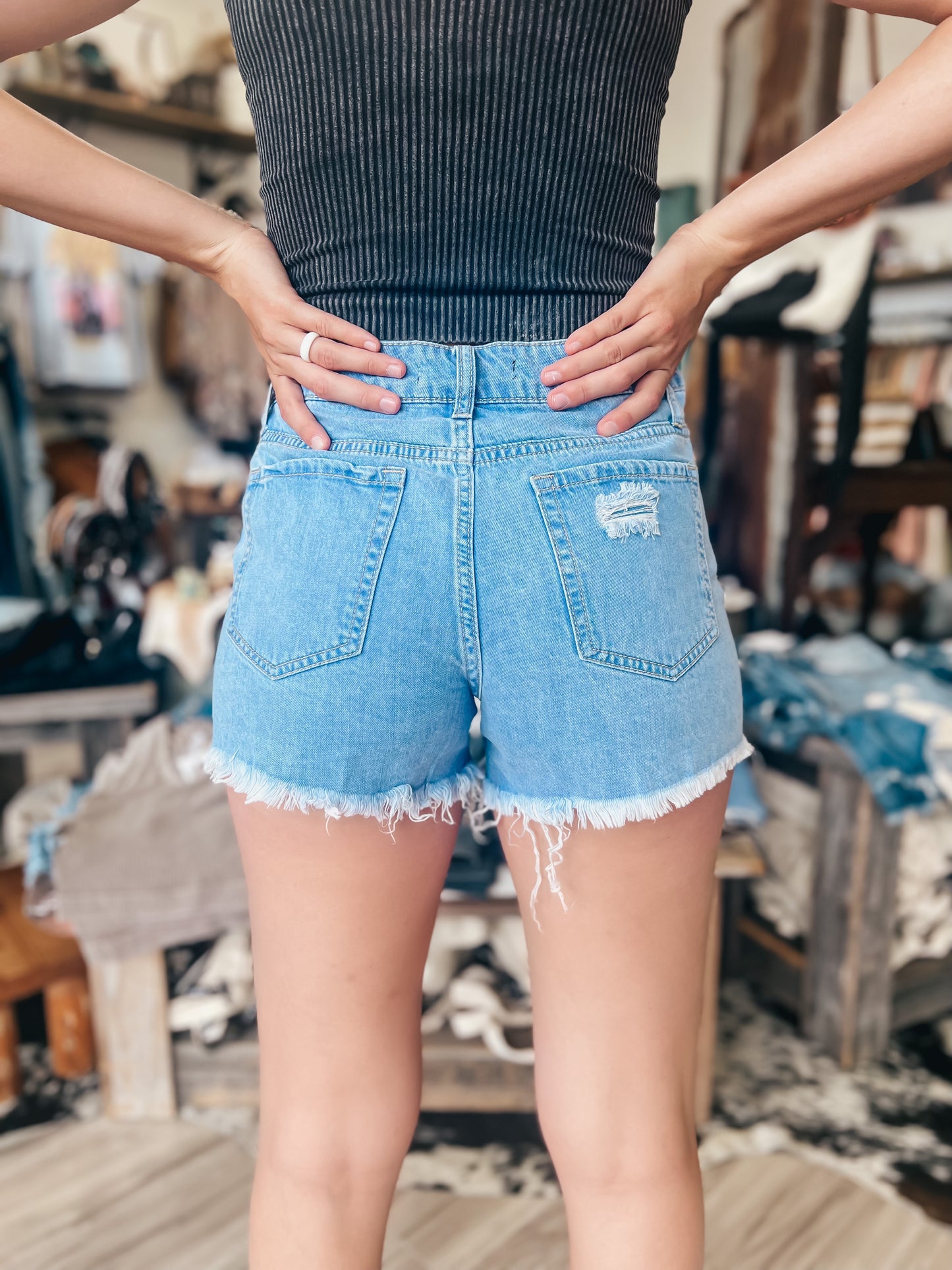 The Gracie Distressed Shorts