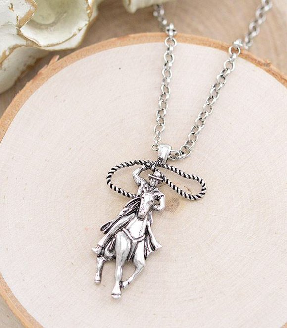 Ropin’ Cowboy Necklace