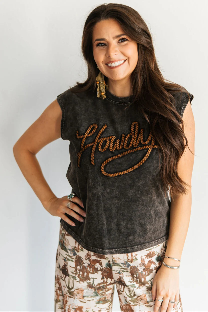 Howdy Vintage Blank Tank