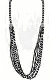 Multi Strand Navajo Pearl Beads Long Necklace