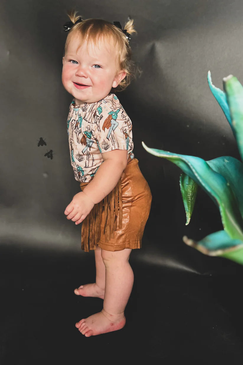 Super Fly Cowboy Guy Kids Tee