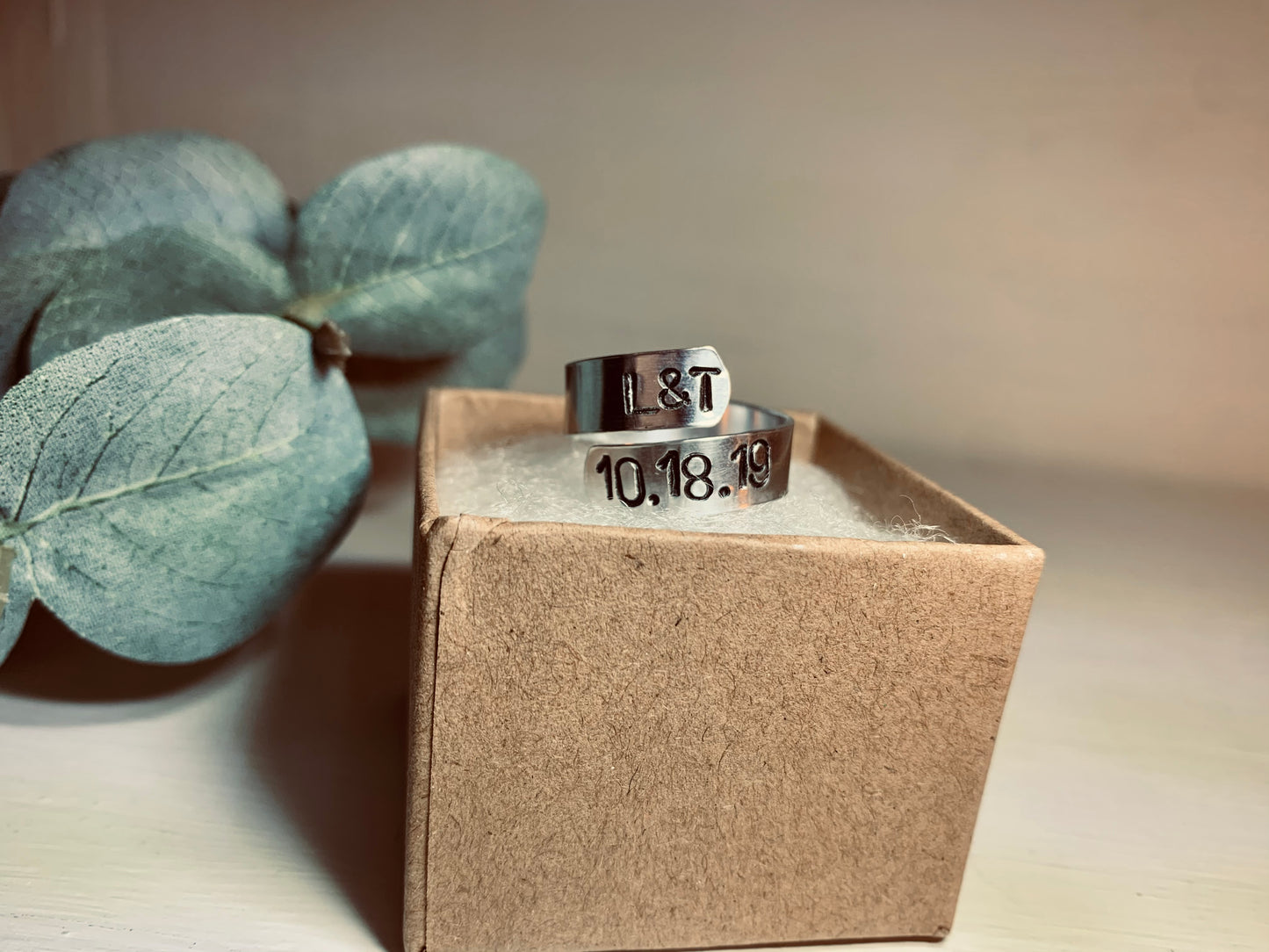 Custom Initial Twist Ring