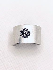 Fire Department 🚒 Emblem Wide Ring