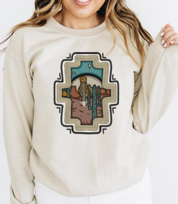 Aztec Desert Vintage Sweatshirt