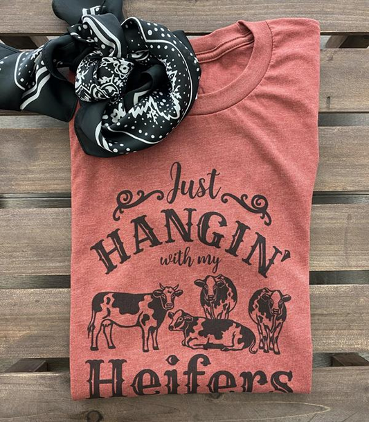 Hangin’ With My Heifers Vintage Graphic Tee
