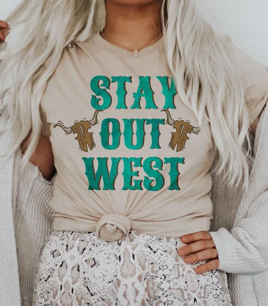 Stay Out West Vintage Graphic Tee
