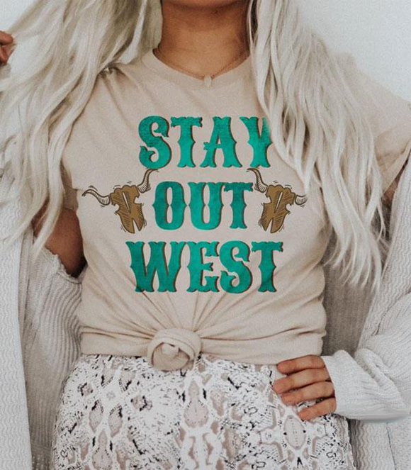 Stay Out West Vintage Graphic Tee