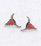 Steer Head Studs- Red