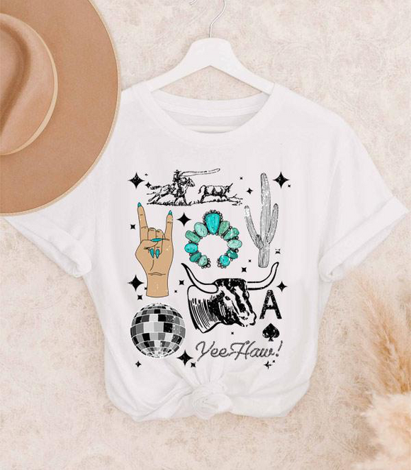 Yee Haw Doodle Graphic Tee