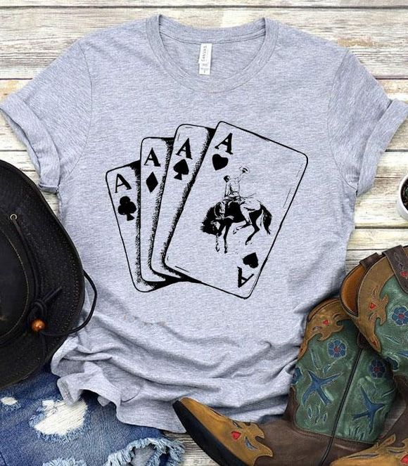 Aces Graphic Tee (Grey)