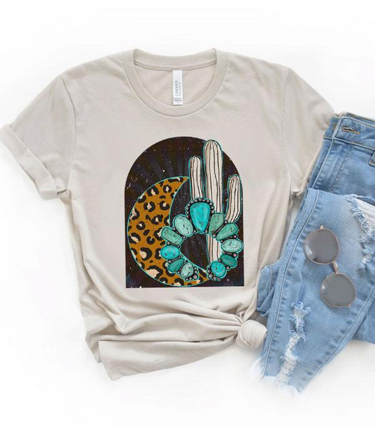 Leopard Moon Graphic Tee