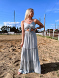 Sage Woven Maxi Dress