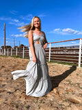 Sage Woven Maxi Dress