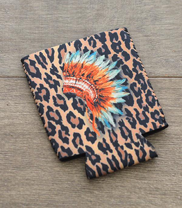 Cheetah Headdress Koozie