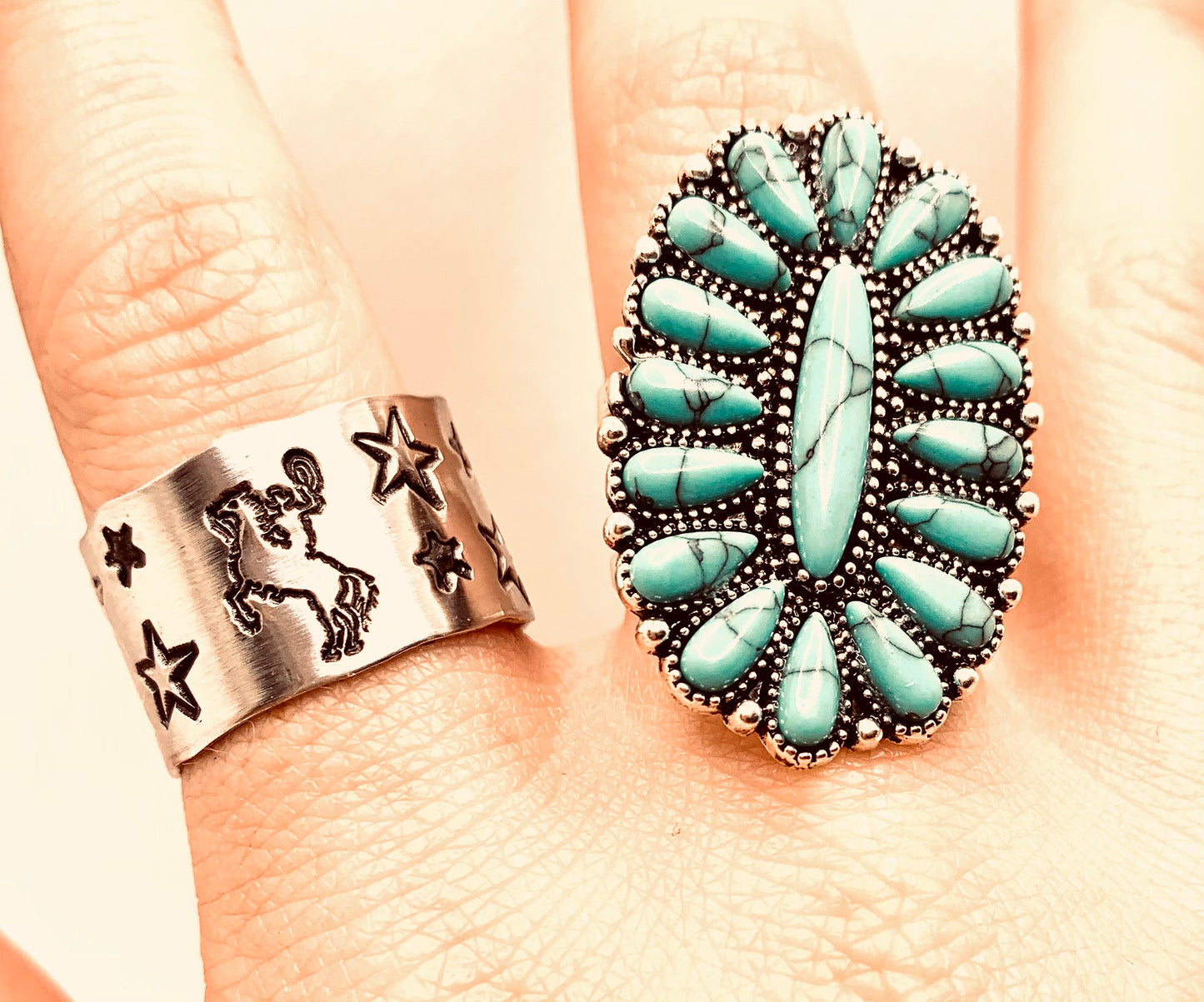 Bronc with Stars Ring