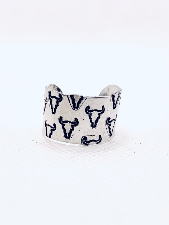 Blazin Cowskull Ring