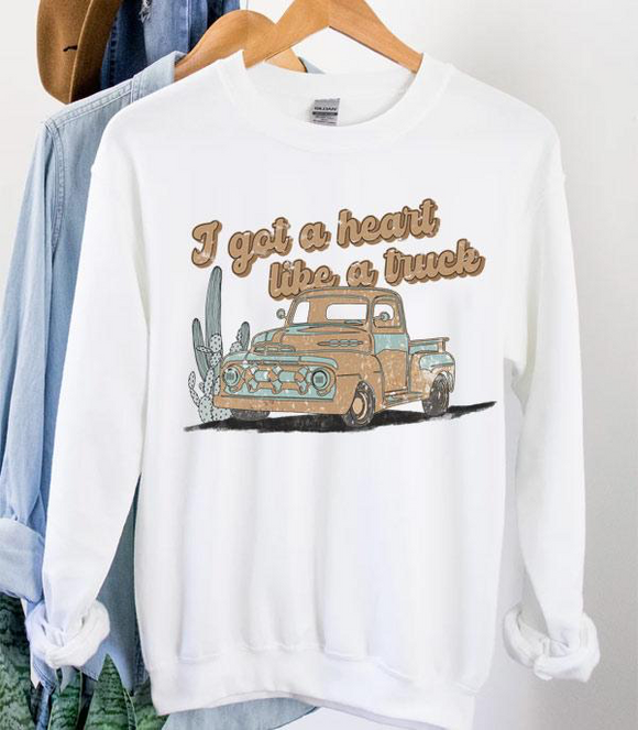 Heart Like a Truck Sweatshirt