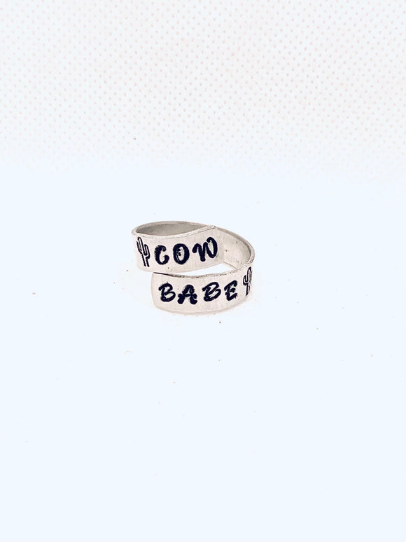 Cow Babe Twist Ring