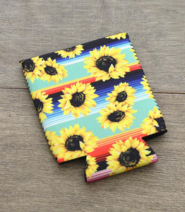 Sunflower and Serape Koozie