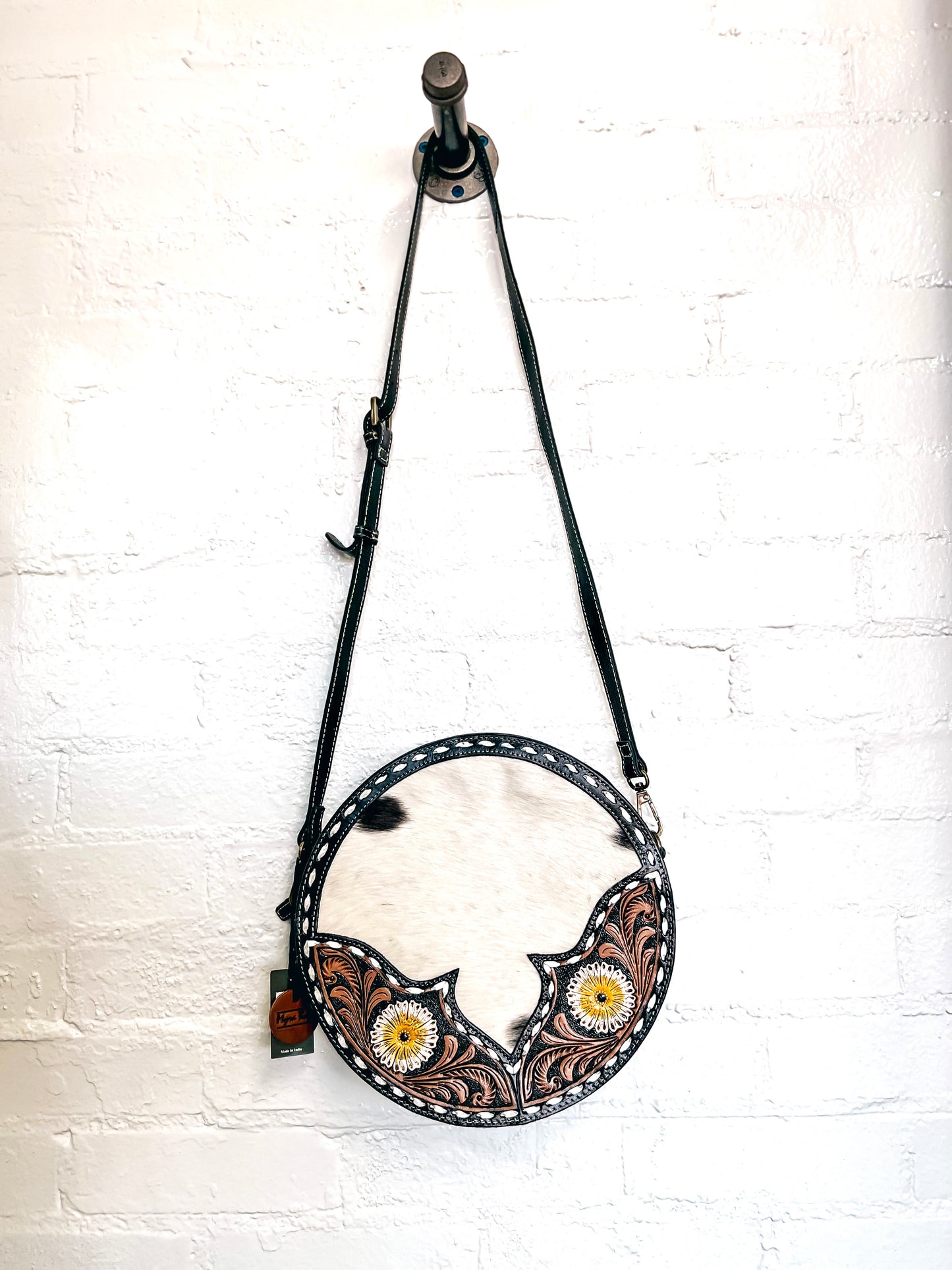Flax Blossom Round Bag