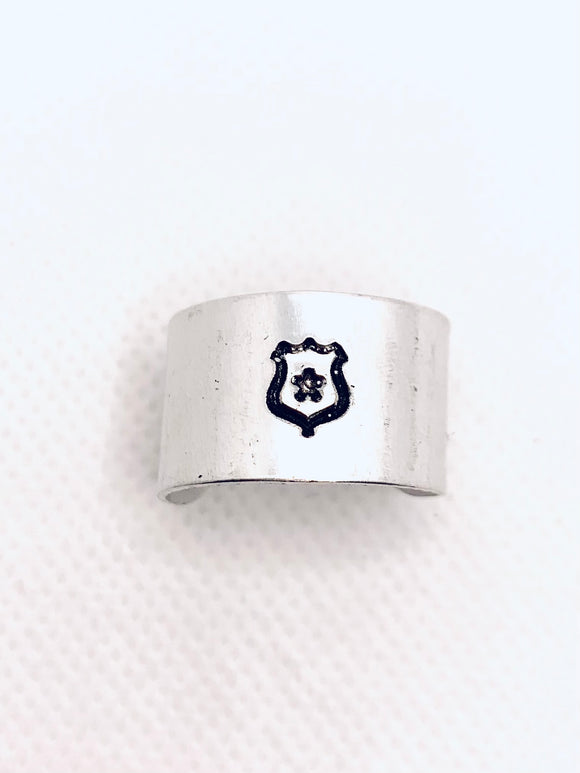 Police Shield 🚔 Wide Ring