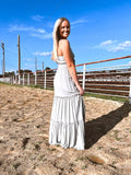 Sage Woven Maxi Dress