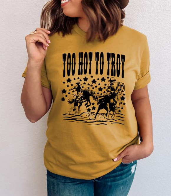 Too Hot To Trot Vintage Graphic Tee