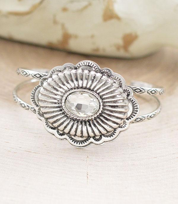 Silver Concho Bracelet