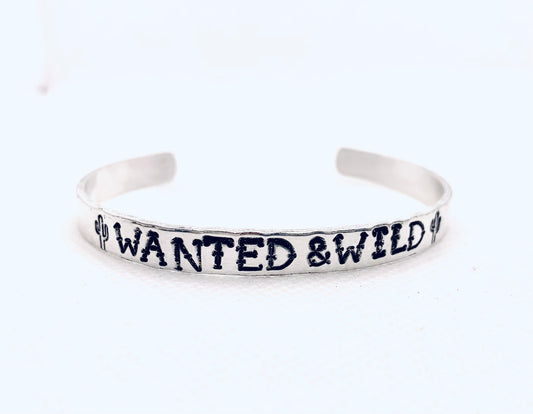 Wanted and Wild Stamped Bracelet