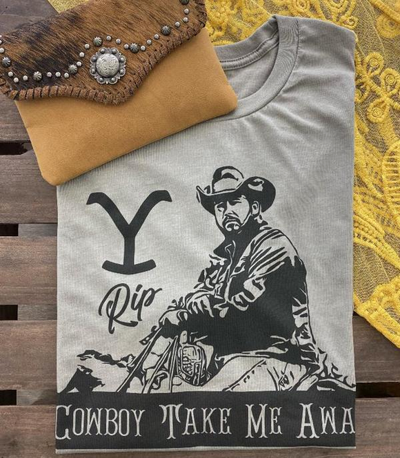 Cowboy Take Me Away Vintage Graphic Tee