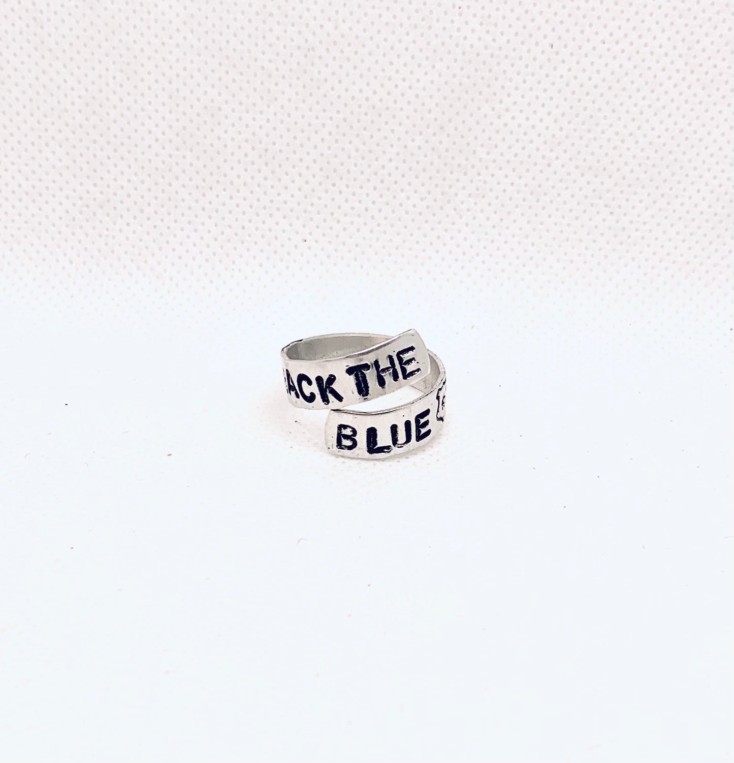Back the Blue Twist Ring