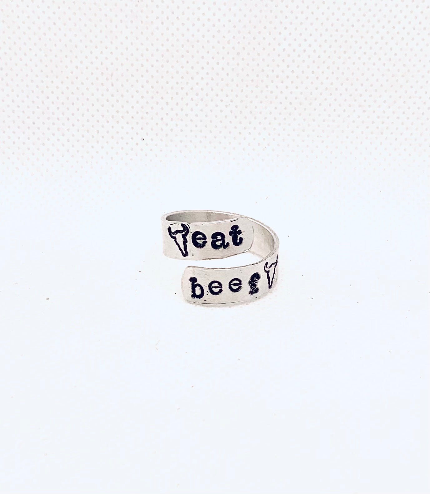 Eat Beef Twist Ring