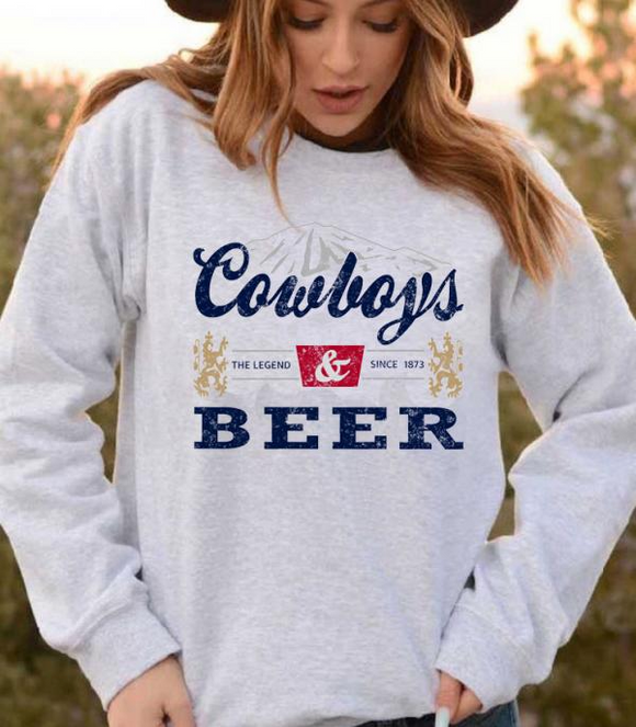 Cowboys & Beer Vintage Sweatshirt