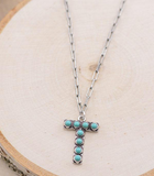 Turquoise Initial Necklace