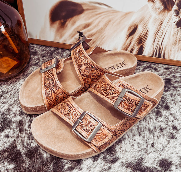 Tooled Leather Sandals – Cowbabes Designs