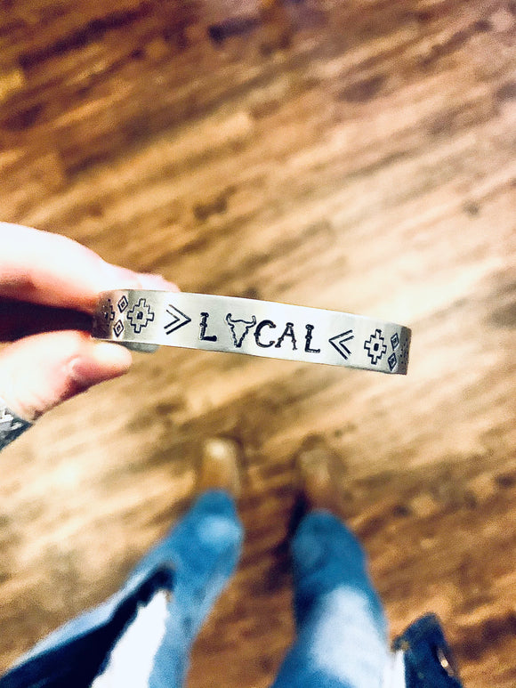 Local Stamped Bracelet