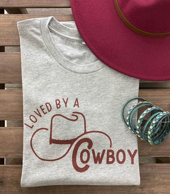 Loved By A Cowboy Graphic Tee