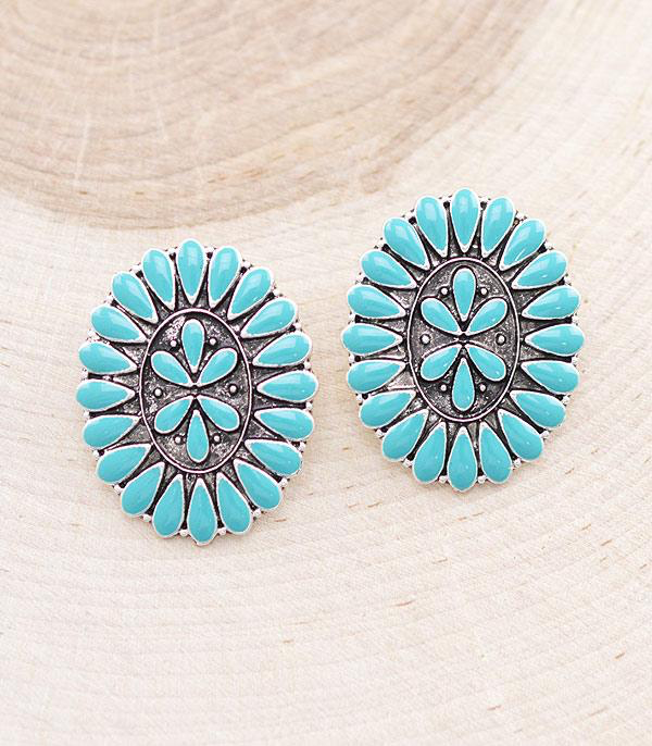 Oval Cluster Earrings