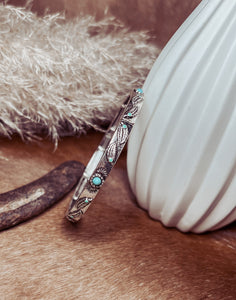 Feather Turquoise Bracelet