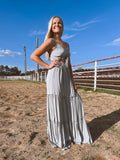 Sage Woven Maxi Dress