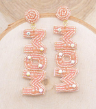 Mom Beaded Earrings