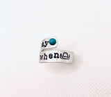 Say When Twist Ring with Turquoise Stone